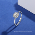 Ready to Ship High Quality Engagement Wedding Ring in 925 Silver Adjustable Ring